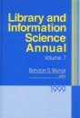 Library and Information Science Annual, Volume 7