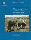 Mainstreaming Gender and Development in the World Bank: Progress and Rec ommendations