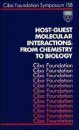 Host-Guest Molecular Interactions from Chemistry to Biology