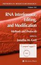 RNA Interference, Editing and Modification