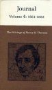 The Writings of Henry David Thoreau: Journal, Volume 4: 1851-1852