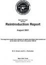 Barn Owl Trust Second Reintroduction Report August 2001