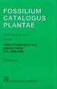 Fossilium Catalogus Plantae, Volume 109