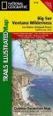 California: Map for Big Sur/Ventana Wilderness - Los Padres National Forest