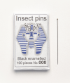 Black Enamelled Insect Pins