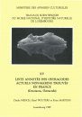 Ferrantia, Volume 15: Liste Annotée des Ostracodes Actuels Non-Marins Trouvés en France (Crustacea, Ostracoda) [Annotated List of Current Non-Maritime Ostracods Found in France]