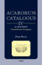 Acarorum Catalogus, Volume 4