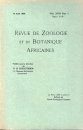 Revue de Zoologie et de Botanique Africaines, Volume 18 (3-Volume Set)