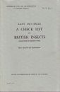 RES Handbook, Volume 11, Part 5: A Check List of British Insects: Diptera and Siphonaptera