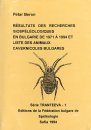 Résultats des Recherches Biospéléologiques en Bulgarie de 1971 á 1994 et Liste des Animaux Cavernicoles Bulgares
