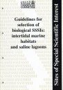 Guidelines for Selection of Biological SSSIs: Intertidal Marine Habitats and Saline Lagoons (Looseleaf)