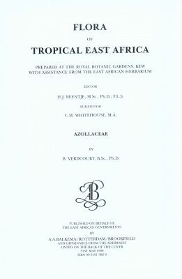 Flora of Tropical East Africa: Azollaceae
