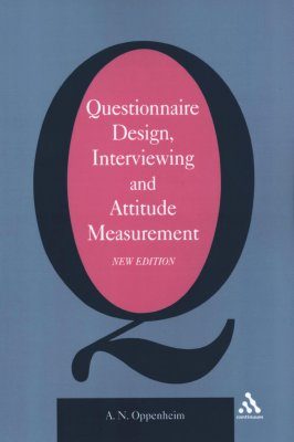 Questionnaire Design, Interviewing and Attitude Measurement