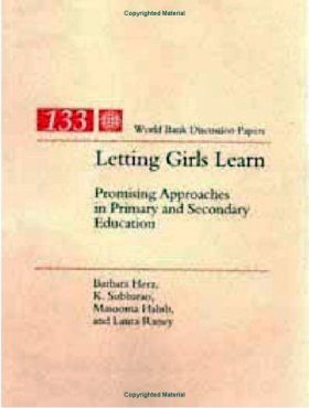 Letting Girls Learn: Promising Approaches in Primary and Secondary Educa tion