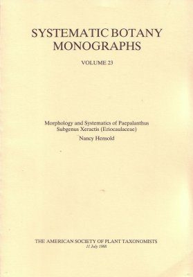 Morphology and Systematics of Paepalanthus Subgenus Xeractis (Eriocaulaceae)