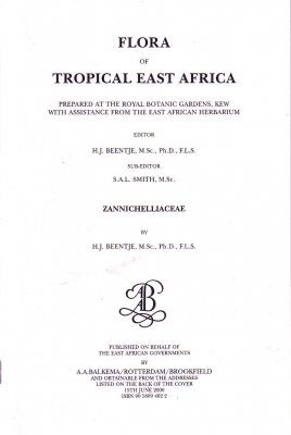 Flora of Tropical East Africa: Zannichelliaceae