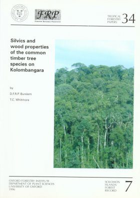 Silvics and Wood Properties of the Common Timber Tree Species on Kolombangara