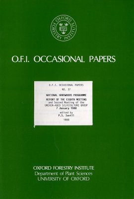 National Hardwoods Programme: Report of the Eighth Meeting, 7 January 1988