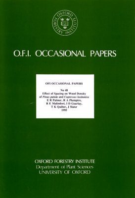 Effect of Spacing on Wood Density of Pinus Patula and Cupressus Lusitanica
