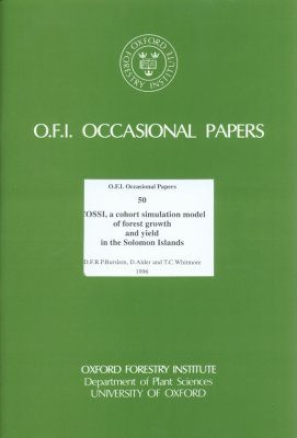 COSSI, a Cohort Simulation Model of Forest Growth and Yield in the Solomon Islands