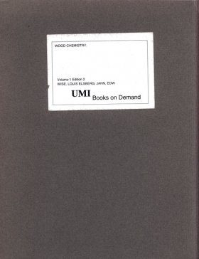 Wood Chemistry: Volume One