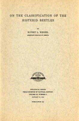 On the Classification of the Histerid Beetles