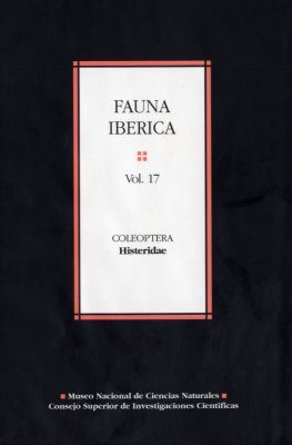Fauna Ibérica, Volume 17: Coleoptera: Histeridae