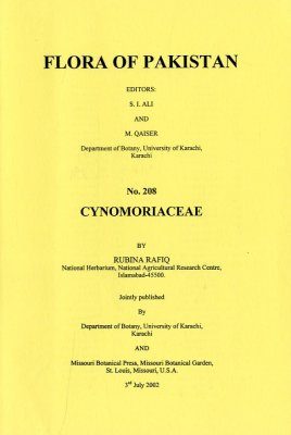 Flora of Pakistan, Volume 208: Cynomoriaceae