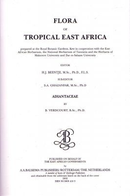 Flora of Tropical East Africa: Adiantaceae