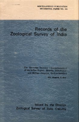 The Harvester Termites (Anacanthotermes) of the Indian Region