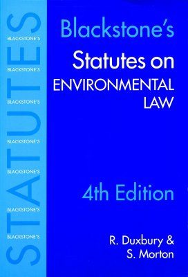 Blackstone's Statutes on Environmental Law