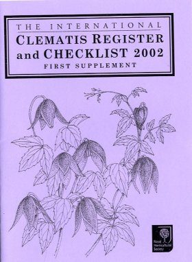 The International Clematis Register and Checklist 2002: First Supplement
