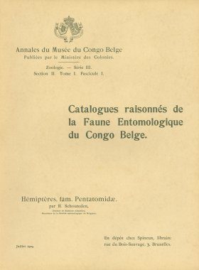 Catalogues Raisonnés de la Faune Entomologique du Congo Belge: Hémiptères, Pentatomidae