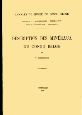 Description des Minéraux du Congo Belge