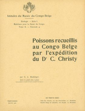 Poissons Recueillis au Congo Belge par l'Expédition du Dr C. Christy