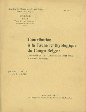 Contribution à la Faune Ichthyologique du Congo Belge: Collections du Dr. H. Schouteden (1924-1926) et d'Autres Récolteurs