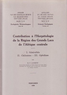 Contribution à l'Herpétologie de la Région des Grands Lacs de l'Afrique Centrale