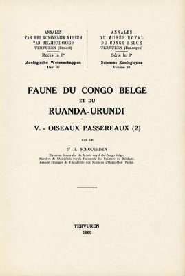Faune du Congo Belge et du Ruanda-Urundi, (V) - Oiseaux Passereaux (2)