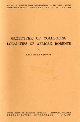 Gazetteer of Collecting Localities of African Rodents