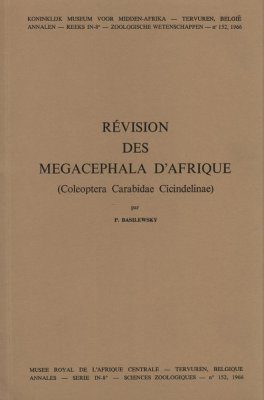 Révision des Megacephala d'Afrique (Coleoptera, Carabidae, Cicindelinae)
