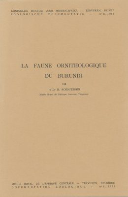 La Faune Ornithologique du Burundi
