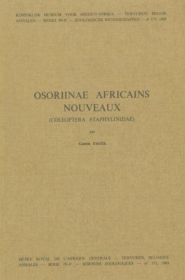 Osoriinae Africains Nouveaux (Coleoptera Staphylinidae)