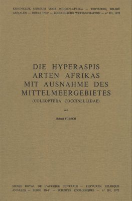 Die Hyperaspis Arten Afrikas mit Ausnahme des Mittelmeergebietes