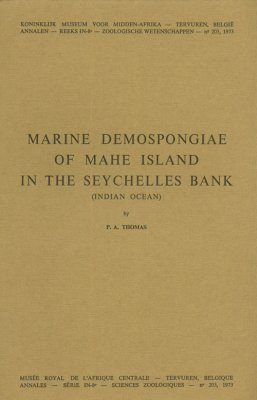 Marine Demospongiae of Mahe Island In The Seychelles Bank (Indian Ocean)