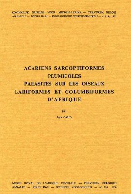 Acariens Sarcoptiformes Plumicoles Parasites Sur Les Oiseaux Lariformes et Columbiformes d'Afrique