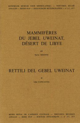 Mammifères du Jebel Uweinat, Desert de Libye