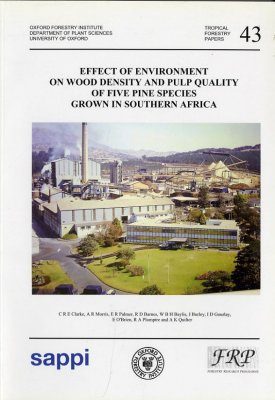 Effect of Environment on Wood Density and Pulp Quality of Five Pine