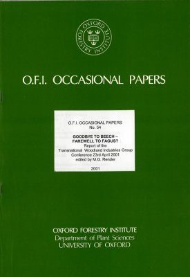 Goodbye to Beech - Farewell to Fagus? Report of the Transnational Woodland Industries Group Conference 23rd April 2001