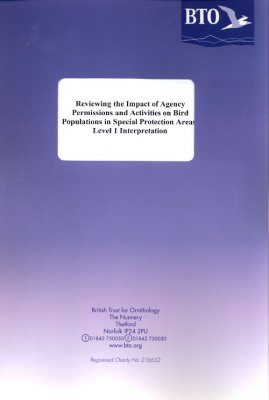 Reviewing the Impact of Agency Permissions and Activities on Bird Populations in SPAs Level 1: Interpretation and Appendices