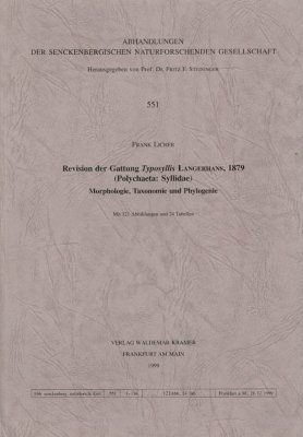 Revision der Gattung Typosyllis Langerhans, 1879 (Polychaeta: Syllidae)